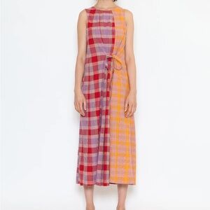TOAST check panel dress | size US 0 / UK 4
